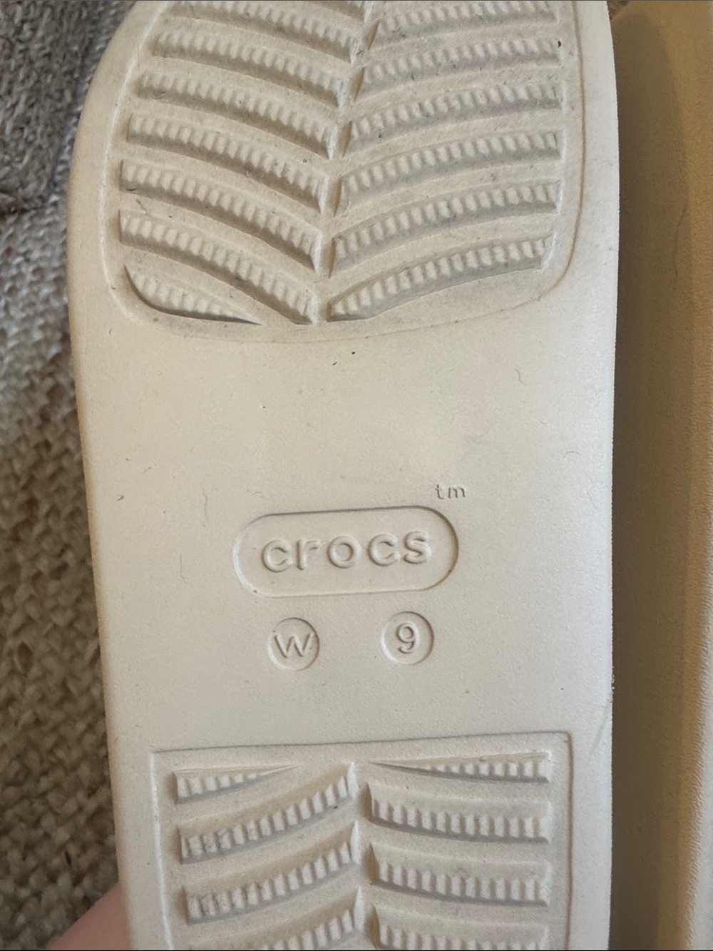 Crocs Womens W9 Tan Beige Platform Dylan Clogs - Picture 5 of 7